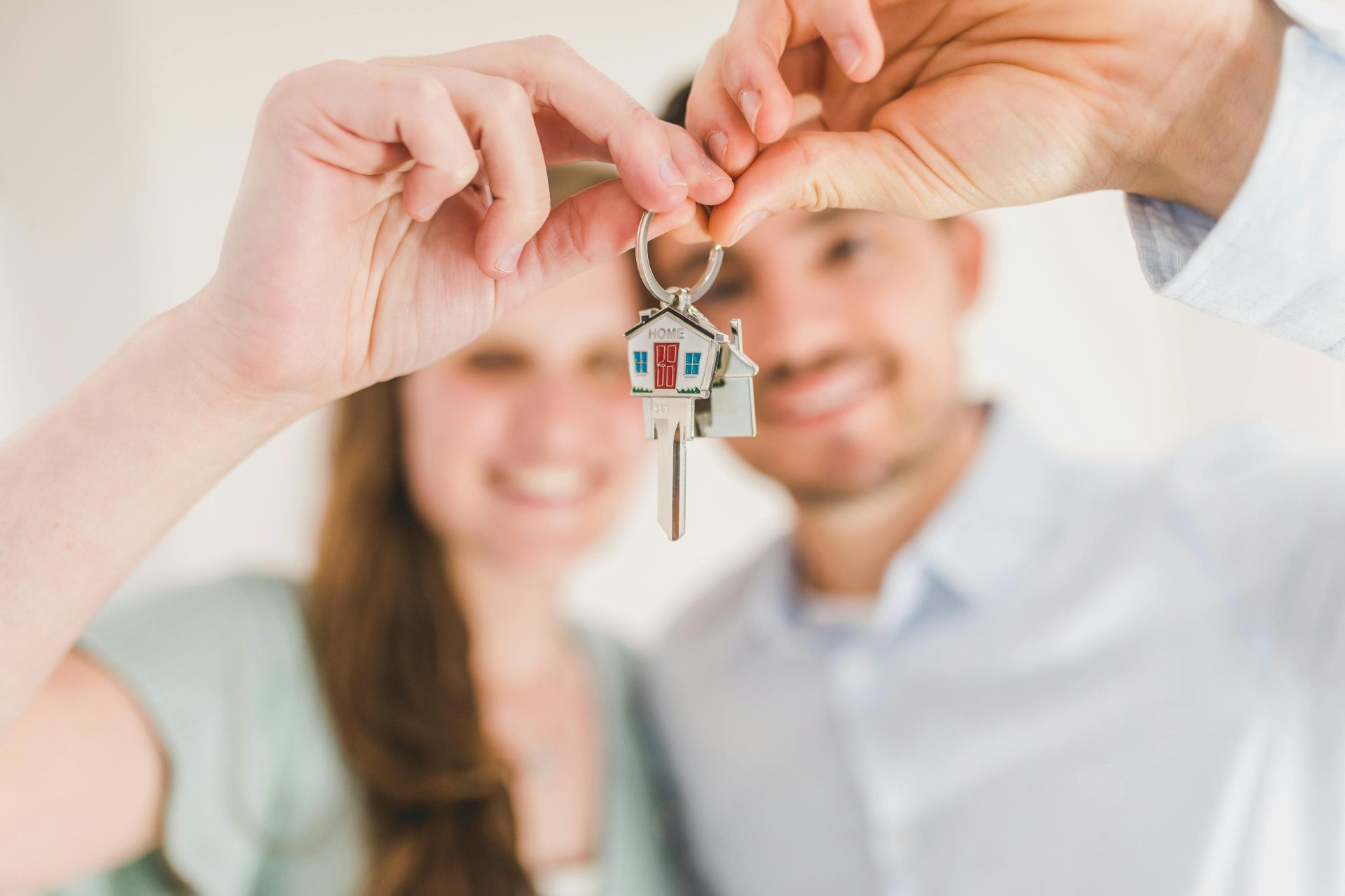 Happy Couple Moving In To New Home