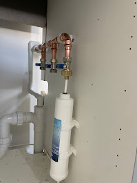 Freshly fitted pipes